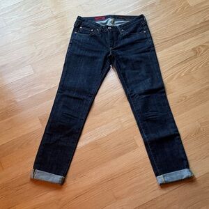 AG Adriano Goldschmied Dark Indigo Ankle Jeans
